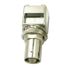 BNC Right Angle Coaxial Jack Connector For Pcb Receptacle Metal Type